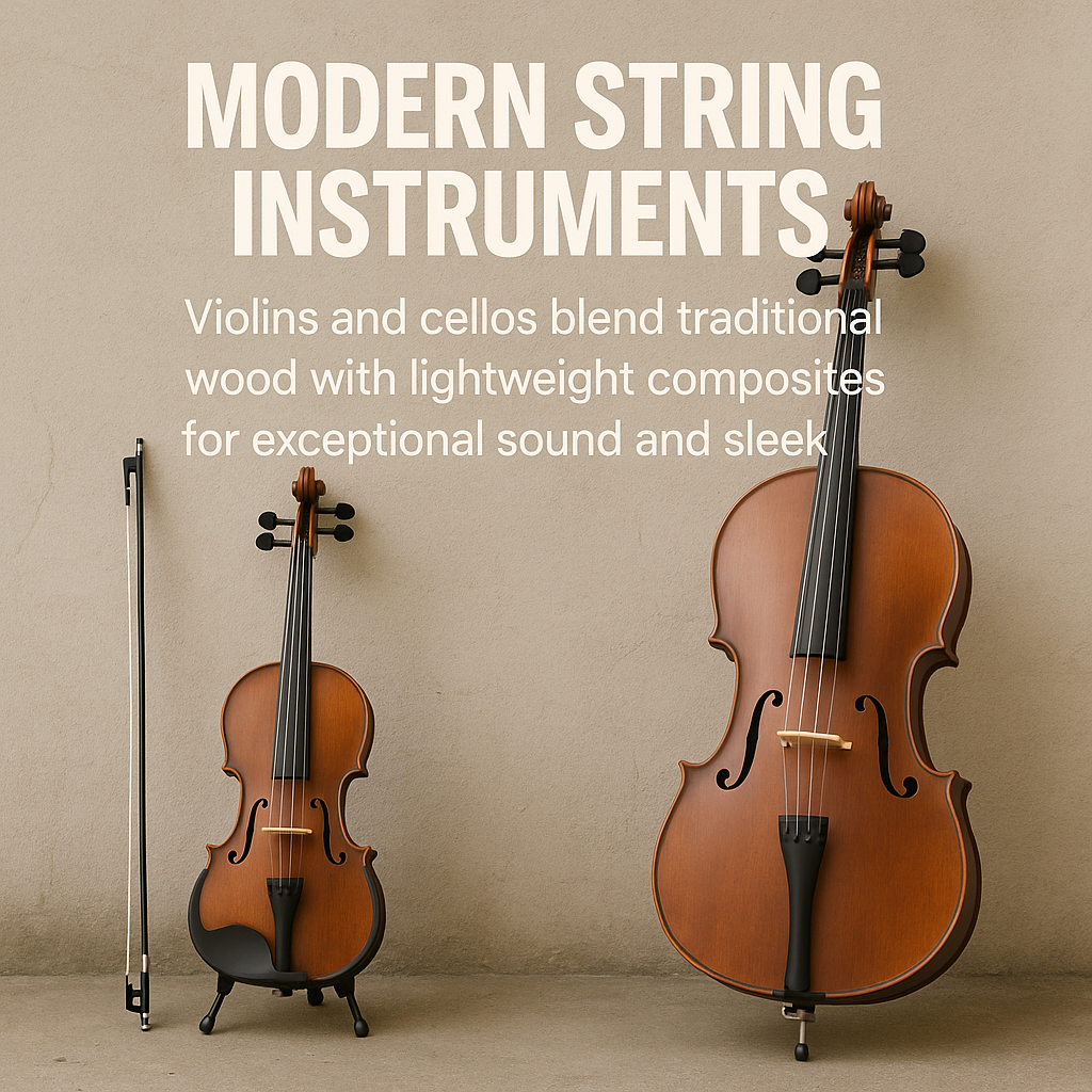 Modern String Instrument with lightweight composites